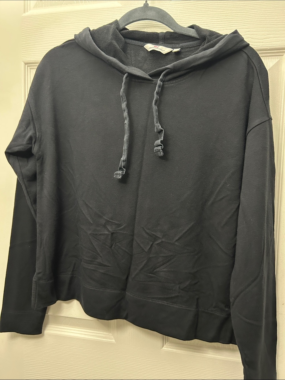Vineyard Vines  Black Pullover Hooded Sweatshirt